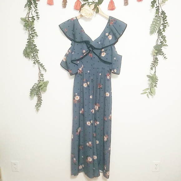 Nwt Keepsake Run Free Floral Jumpsuit - Picture 6 of 8
